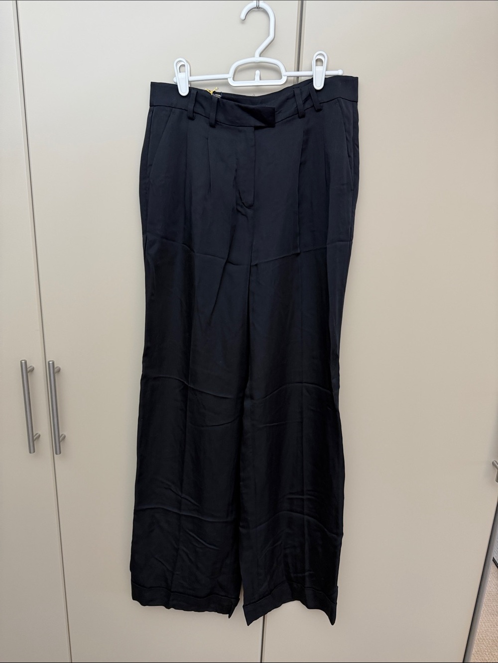 Brooks Brothers Black Wide-Leg Women's Dress Pants